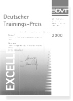 Deutscher Trainingspreis 2000 - "Certificate of Excellence" für implus Training Ehrhard Flato und Partner